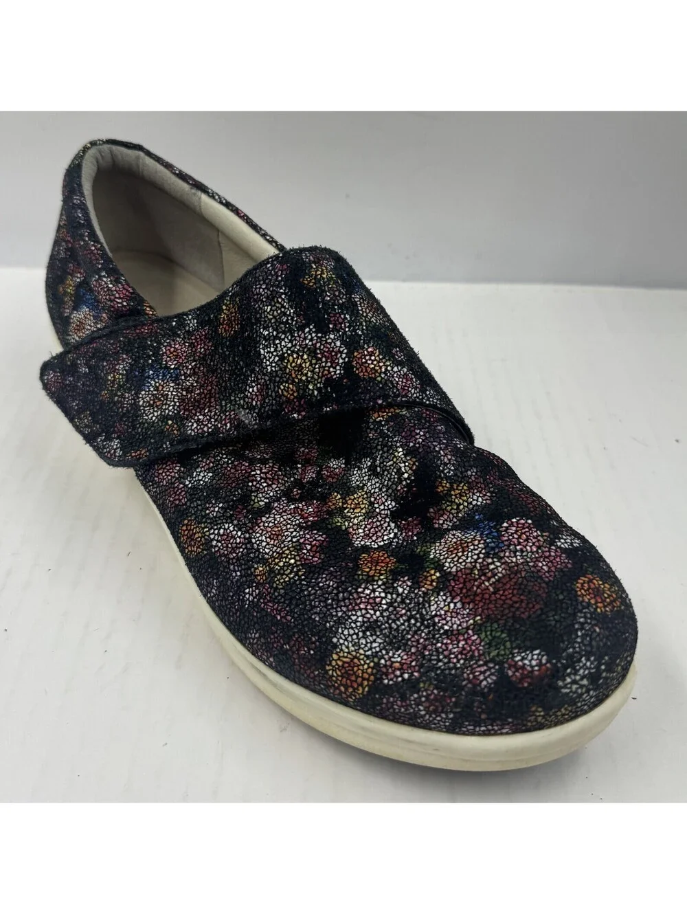 Alegria Qin Garland Women's Shoes Size 10.5  Leather Floral Shoes QIN-689